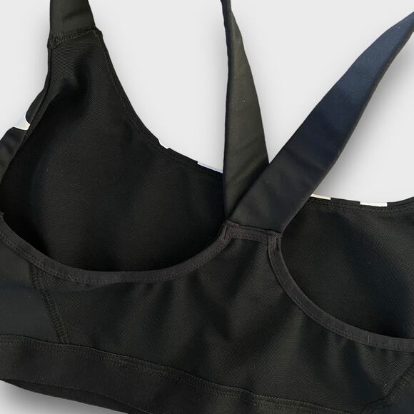 IVY PARK NWOT COLOR BLOCK LOGO BLACK MESH LINED SPORTS BRA LARGE - Picture 6 of 11